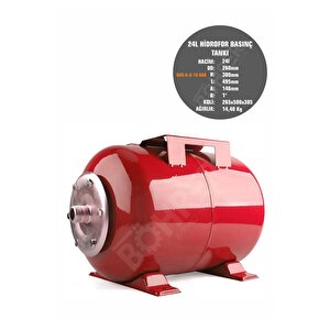 24lt Yatay Hidrofor Genleşme Tankı - Hidrofor Basınç Tankı