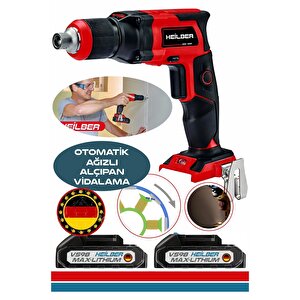 Alman V258 Red Çi̇ft Akülü Ayarlanabi̇li̇r Akülü Alçipan Vi̇dalama Matkap Maki̇nesi̇
