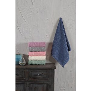 Jakaranda Serisi %100 Pamuk 30x50cm 6 Lı Havlu Seti