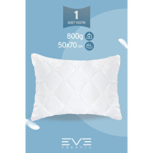 Antialerjik Vakumlu Fermuarlı Yıkanabilir Diamon Plus Kapitone Yastık 50x70 Cm 800 Gr