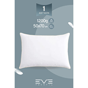 Yellow Dream Serisi Fermuarlı Antialerjik Silikon Elyaf Dolgulu Vakumlu Yastık 50x70cm 1200gr