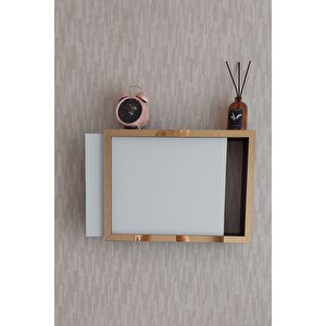 Siyah-gold 25x35x7 Cm Düz Kapaklı Duvara Asılabilir Sigorta Ve Modem-wifi Saklama Kutusu! Saklama Kutusu