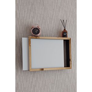 Siyah-gold 30x40x7 Cm Düz Kapaklı Duvara Asılabilir Sigorta Ve Modem-wifi Saklama Kutusu! Saklama Kutusu