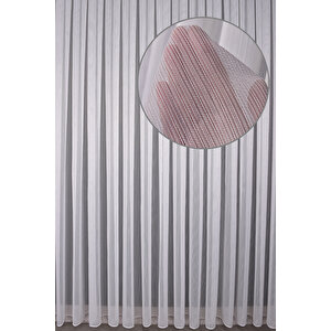 Tül Perde Düz V4 Ds:14340 1x3 Sık Pile 1. Kalite Kırık Beyaz 340x200 cm