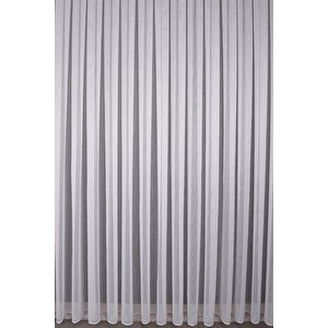 Tül Perde Düz V4 Ds:14340 1x3 Sık Pile 1. Kalite Kırık Beyaz 340x200 cm