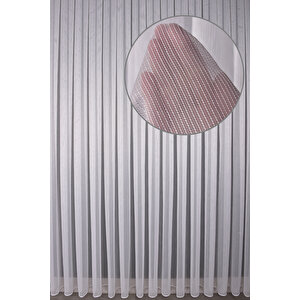 Tül Perde Düz V6 Ds:14337 1x3 Sık Pile 1. Kalite Kırık Beyaz 120x250 cm
