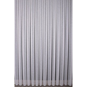 Tül Perde Düz V5 Ds:14342 1x3 Sık Pile 1. Kalite Kırık Beyaz 220x260 cm