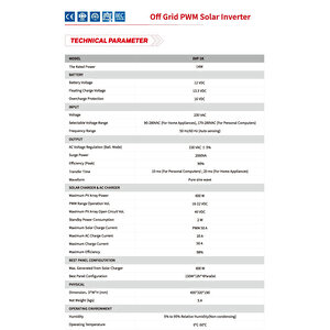 1kw 12v 50ah Pwm Tam Sinüs Akıllı İnverter