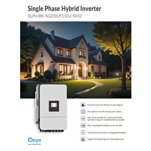 8 Kw Hibrit Monofaze On-grid İnverter