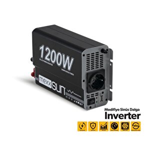 12v Volt 1200w Watt Modifiye Sinüs İnverter (220v Çevirici)