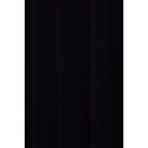 Siyah Düz Ada Fon Perde V-33 Tek Kanat 1x3 Sık Pile