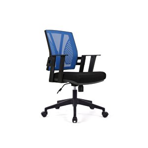 Dekormila Savona Mavi Fileli Pls Çalışma Koltuğu Ofis Koltuğu