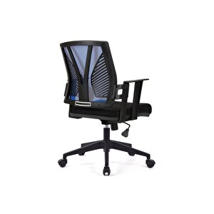 Dekormila Savona Mavi Fileli Pls Çalışma Koltuğu Ofis Koltuğu