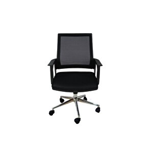 Dekormila Tuti Fileli Çalışma Koltuğu Ofis Koltuğu Büro Koltuğu Krom Ayak
