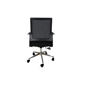 Dekormila Tuti Fileli Çalışma Koltuğu Ofis Koltuğu Büro Koltuğu Krom Ayak