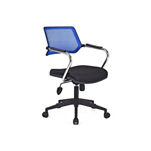 Dekormila Rauna Mavi Fileli Pls Çalışma Koltuğu Ofis Koltuğu