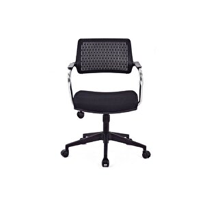 Dekormila Carmel Siyah Fileli Pls Çalışma Koltuğu Ofis Koltuğu