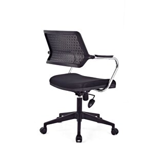 Dekormila Carmel Siyah Fileli Pls Çalışma Koltuğu Ofis Koltuğu