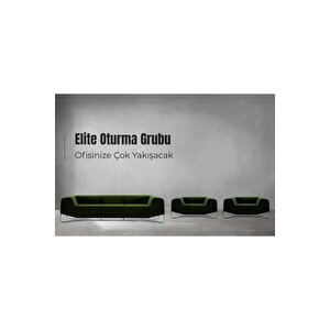 Dekormila Elite Kumaş Büro Oturma Grubu