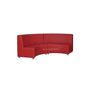 Dekormila  Oval Deri Sedir (4 Kişilik)