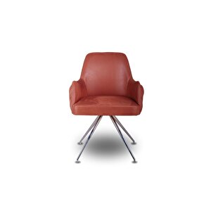 Dekormila  Zen Comfort Taba Deri Misafir Koltuğu