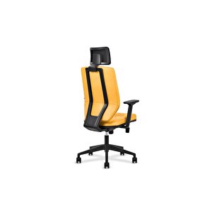 Dekormila Fusion Yellow Deri Yönetici Koltuğu