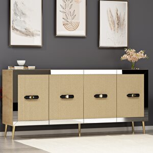 DARKCT (KB150) KONSOL Safir Meşe-Gümüş Safirmeşe-Gümüş