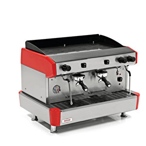 Emp.cpc.2gr Espresso Kahve Mak.- 2 Grup - Yarı Otomatik - Kırmızı