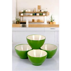 4'lü Porselen Çerezlik Sunum Kase Seti 10 Cm Çağla - Tl4037485 C320.003