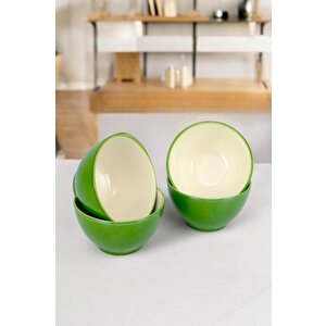 Digithome 4'lü Porselen Çerezlik Sunum Kase Seti 10 Cm Çağla - Tl4037485 C320.003