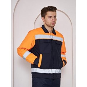 Orange Safety Soğuk Hava Montu Su Ve Rüzgar İticili Turuncu