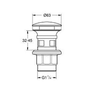 Grohe Bas-aç Sifon Tapa Takımı - 1024642430