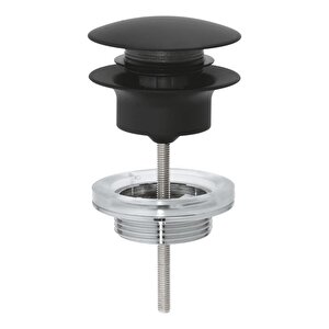 Lavabo Sifon Bas Aç Tapa Takımı Phantom Black - 29510kf0