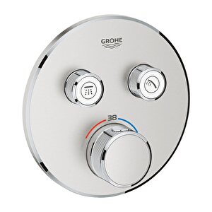 Grohtherm Smartcontrol Çift Valfli Akış Kontrollü, Ankastre Termostatik Duş Bataryası - 29119dc0