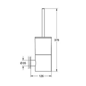 Grohe Atrio Tuvalet Fırçası - 40892000