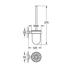 Essentials Cube Tuvalet Fırçası Seti - 40513al1