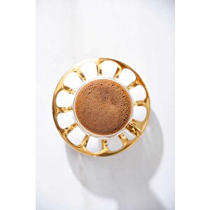 Acar Karius Gold 6'lı Kahve Fincan Takımı Hxf-06876