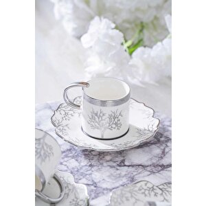 Kıeran Silver 6 Kişilik Kahve Fincanı Takımı Hxf-06801