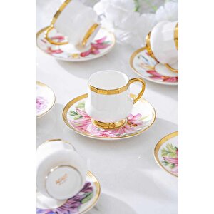 Hxf-06861 Kalmia 6lı Kahve Fincanı Takımı Karışık