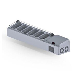 Set Üstü Saladbar Pleksi Kapak Gn 1/4-150: 6 Adet