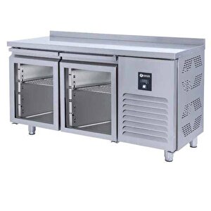 Tezgah Tip Gn Buzdolabı 2 Cam Kapılı