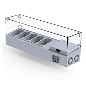 Set Üstü Saladbar Cam Kapak Gn 1/4-150: 5 Adet