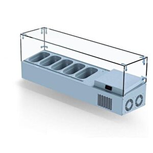 Set Üstü Saladbar Cam Kapak Gn 1/4-150: 5 Adet
