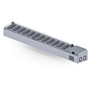 Set Üstü Saladbar Pleksi Kapak Gn 1/4-150: 12 Adet