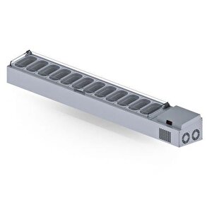 Set Üstü Saladbar Pleksi Kapak Gn 1/4-150: 12 Adet