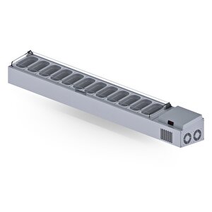 Set Üstü Saladbar Pleksi Kapak Gn 1/4-150: 12 Adet