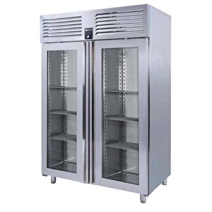 Dik Tip Snack Derin Dondurucu 2 Cam Kapılı