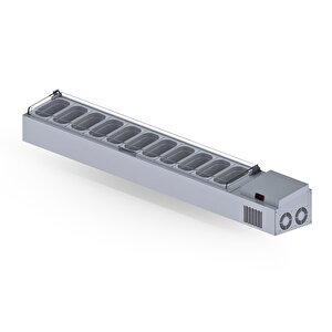 Set Üstü Saladbar Pleksi Kapak Gn 1/4-150: 11 Adet