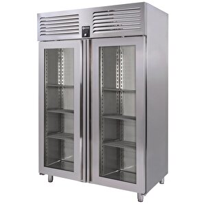 Dik Tip Snack Buzdolabı 2 Cam Kapılı