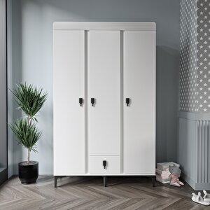 Pati̇ko Rose 3 Kapakli Dolap Beyaz